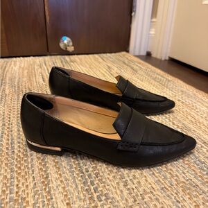 Franco Sarto Black Leather Loafers